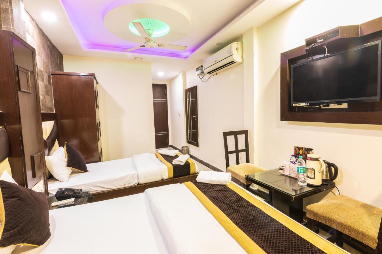 Hotel Grand Shyam- In Front Of New Delhi Railway Station-Couple Friendly Neu-Delhi Exterior foto